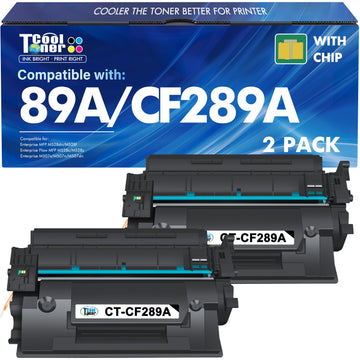 CF289A 89A Black Toner Cartridge M507 for HP 89X CF289X 2 Pack | Compatible for HP 89A CF289A M507 for LaserJet Enterprise M507n M507dn M507x MFP M528dn M528f M528c M528z M528 Series Printer