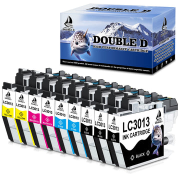 DOUBLE D LC3013 Ink Cartridges Compatible Replacement for Brother LC3013 LC3011 High Yield for Brother MFC-J491DW MFC-J497DW MFC-J895DW MFC-J690DW Printer (3 Black,2 Cyan,2 Magenta,2 Yellow) 9 Pack