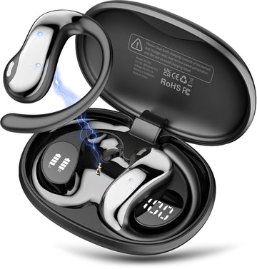 AI Translation Earbuds 0.3s Real Time Translator &198 Languages, Smart AI Headphones with Meeting Notes & Transcription, ENC & Bluetooth 6.0 OWS Open Ear Earphones for Travel, Meetings & Learning