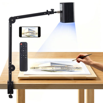 Tracing Projector for Drawing, 720P Art Projector 9-150" for Canvas Wall | Native 720P, 9 to 150" Image, 2.4G WiFi USB HDMI, Canvas Wall Murals Cookie Decorating DIY Artists Students, Manual Focus