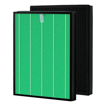 Airmega 230/240 Filter Replacement, Compatible with Coway Airmega 230 & Coway Airmega 240 Air Purifier(AP-1821F) Part # 3111151, Max 2 Green True HEPA and Active Carbon Filter, 2 Pack