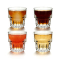 Mapoxy 5oz Mini Old Fashioned Whiskey Glasses Set of 4, Small Juice & Cortado Glasses, Heavy Base Stackable Rock Glasses for Bourbon, Cocktails, Beer or Iced Coffee – Home, Bar & Cafe