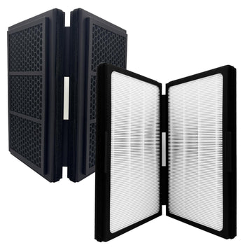 2 Pack Pro M, L, XL Replacement Filter Compatible with Blueair Pro M, Pro L and Pro XL Air Purifier, H13 True HEPA with High-efficiency Activated Carbon