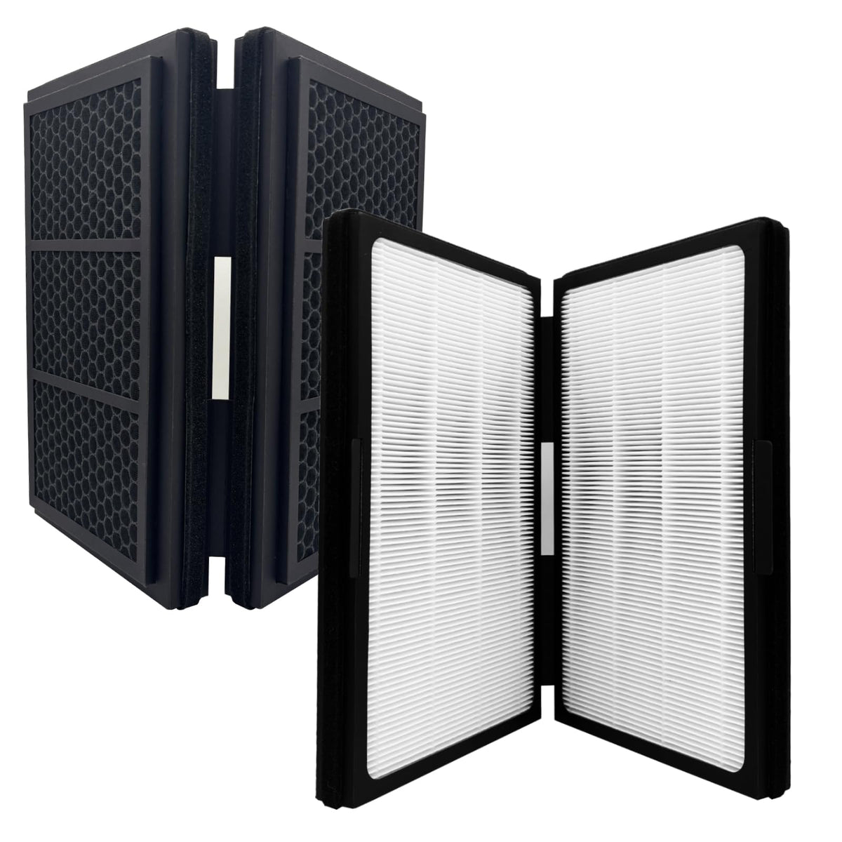 2 Pack Pro M, L, XL Replacement Filter Compatible with Blueair Pro M, Pro L and Pro XL Air Purifier, H13 True HEPA with High-efficiency Activated Carbon