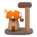 Mushroom Cat Scratcher Post, Mushroom Cat Tree & Cat Toys, Scratching Posts for Indoor Cats with Natural Sisal Rope Cat Tower to Satisfy Cats’ Claw Instincts, for Kittens Or Smaller Catcat