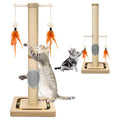 27” Small Cat Tree with 3-Tier Ball Track & Jute Scratching Post, Space-Saving Kitten Tower for Indoor Pets, Interactive Activity Center with Hanging Toys for Furniture Protection