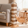 CHEERHOME PETS Cardboard Cat Scratching Post 24.2 Inch, Cat Scratcher for Indoor Cats Scratch Board for Kittens or Smaller Cats