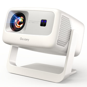 [Next-Gen Daylight-Enhanced/One-Click Official App Downloads/65W Dolby Audio/4K Support]Outdoor Projector with WiFi and Bluetooth, Auto Focus, All-in-One Streaming Proyector, 2026 Upgraded Grey Model