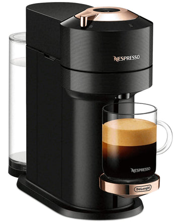 Nespresso Vertuo Next Coffee and Espresso Machine by De'Longhi, Black with Rose (Renewed)