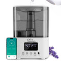 Smart Humidifiers for Bedroom, Top Fill 4L Cool Mist Air Humidifier for Large Room, Essential Oil Diffuser App Control, Fast Symptom Relief, Nightlight, 12H Quiet Runtime for Baby, Plant