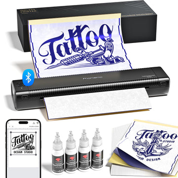 Phomemo TP81 Tattoo Printer Upgraded,Tattoo Stencil Printer with 4 Pcs Tattoo Transfer Gel, 20 Pcs Transfer Paper, Stencil Printers for Tattoo Artists & Beginners