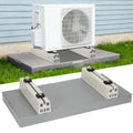 Mini Split Pad with Floor Mounting Base Kit, 38"x18"x3" Mini Split Condenser Pad for 9000-36000 BTU Ductless, Anti-Vibration Mini Split AC Pad for Outside and Floor Mounting Base for Heat Pump