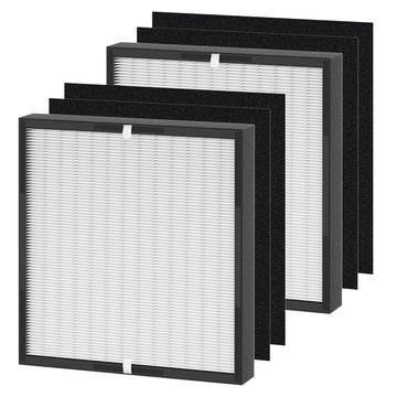 BF35 Replacement Filter compatible with Alen BreatheSmart Classic Air Cleaner Puri-fier, True HEPA Fit for Alen Air Puri-fier, 2 True HEPA Filters + 4 Carbon Pre-Filters