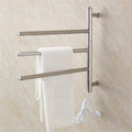 Towel Warmer, Towel Warmer,Heated Towel Rack, Electric Heated Towel Rail Wall-Mounted Electric Stainless Steel Rotatable Electric Safety Energy Saving Towel Rack Bathroom Accessori