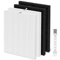 5510 5520 Replacement Filter Q for Winix 5510 5520 Air Pur-ifi-ers, Includes 2 True Filters +2 Activated Carbon Filter,Part# 1712-0123-00 & 1 Brush