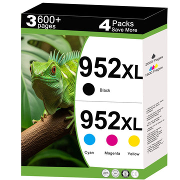 952 XL Ink Cartridge Combo Pack Compatible for HP 952XL for OfficeJet 8702 Pro 8710, 7740, 8720, 8725, 8210, 8715, 8740, 7720, 8730, 8216, 8700, 8200, 8716 Printers with V14.4.1 Chip C/M/Y/K?4-Pack