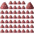 JellyArch 40 Pcs Mini Poop Figurine Tiny Statue Small Poop Figures Toys Fake Classic Brown Toys for Gift Bag Fillers Halloween Egg Fillers Prank Hide and Seek Props Party Supplies Gifts