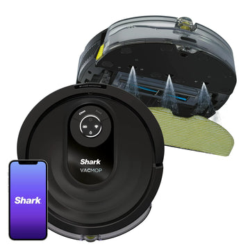 Shark RV2002WD AI Robot Vacuum & Mop with LiDAR Navigation, with Home Mapping, Perfect for Pets, WiFi, Compatible with Alexa, Black (Renewed)