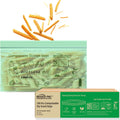 BEIDOU-PAC Compostable Snack Storage Zip Bags, 100 Count | 2 Mil | 6.5 IN x 3.25 IN, Freshness Easy Open Biodegradable Eco-Friendly Reclosable Compost Zipper Bags for Food On the Go