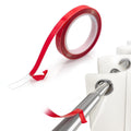 Koxuky 29ft Curtain Ring Glide Tape, Clear Curtain Rod Smooth Curtain Tape Curtain Spacers, Smooth and Silent Curtain Rod Glide Tape for Curtain Rings Drapery Ring Slide Tape, CGTC221