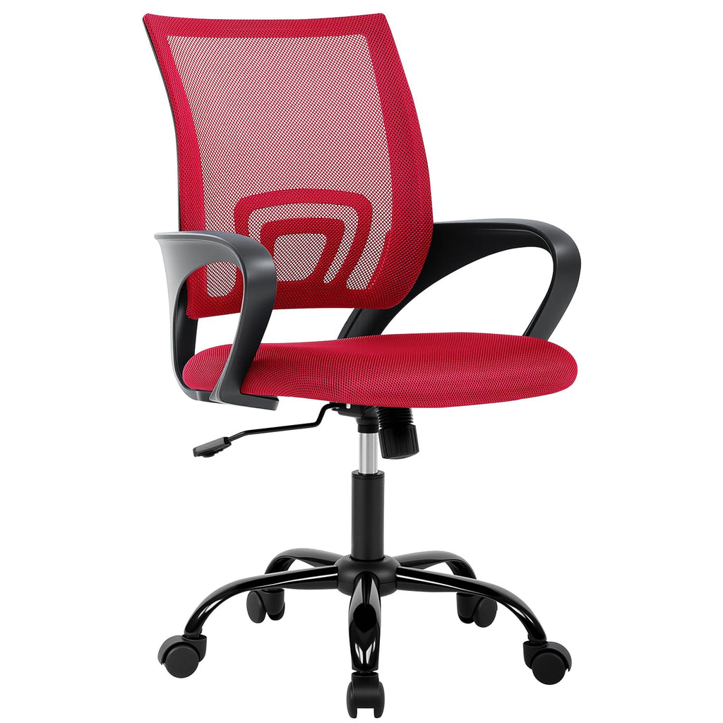 Bestoffice Office Chair Ergonomic Desk Chair Mesh Computer Chair Lumbar Support Modern Executive Adjustable Stool Rolling Swivel Chair for Back