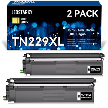 TN229XL Black Toner Replacement for Brother TN229 TN229XL Toner Cartridge Compatible with Brother MFC-L3780CDW MFC-L3720CDW HL-L3280CDW HL-L3220CDW HL-L3300CDW HL-L3295CDW (2 Pack)