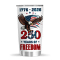 250th Anniversary USA Patriotic Tumbler 20 Oz - America Independence Day Gifts for Men, Unique Travel Mug for Men Dad Grandpa, 250 Year of Freedom 1776-2026 Insulated Tumblers