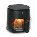 WILLOW Eco Series 6 in 1 Air Fryer with Glass Basket, 5 Quart Non Toxic Glass Air Fryer w Digital Display, 430°F Max Temp, Preheat & Keep Warm Function, Compact + Dishwasher Safe Airfryer -BLACK