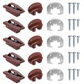 for Kenlin Rite-Trak II Drawer Slides Replacement 5 Sets of Rite Track 2 Drawer Repair Parts for Dresser and Nightstand Drawers - 168 Track Guides (5)