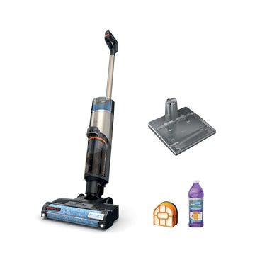 SHARK WD261 HydroVac MessMaster Heavy Duty 3-in-1 Cordless Self-Cleaning Multi-Surface Cleaner, LED Headlights, Lightweight, Powerful Suction, for Hard Floors & Area Rugs, Stone (Renewed)