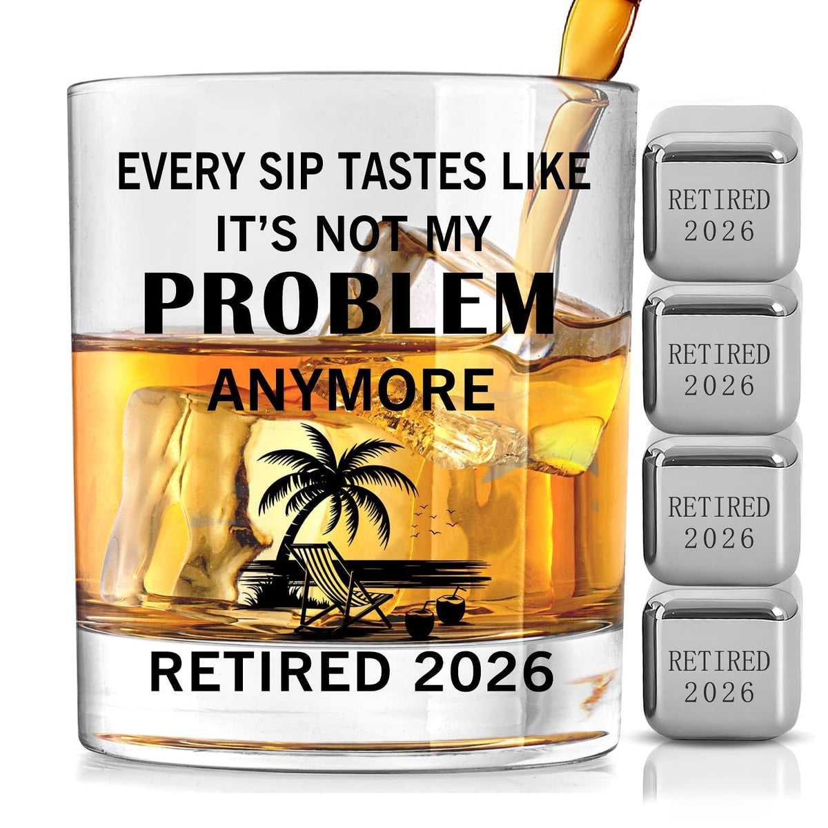 Retirement Gifts for Men 2026, Happy Retirement Party Decorations, Coworker Leaving, Goodbye Gift, Best Farewell Gifts For Coworkers, Friends, Teacher - Wine Glass