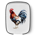 Funny Cute Rooster Ceramic Spoon Rest - Large Heat Resistant Kitchen Utensil Holder for Stove & Countertop - Farmhouse Decor, Chicken Themed Cooking Accessory - Perfect Housewarming Gift