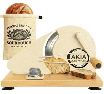 Manual Bread Slicer for Homemade Bread, Sourdough, Adjustable Thickness