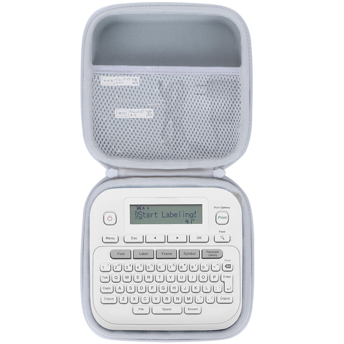 Storage Case Compatible with Brother P-Touch PTD220 / PTD210 Home Office Everyday Easy-to-Use Label Maker and Label Tapes