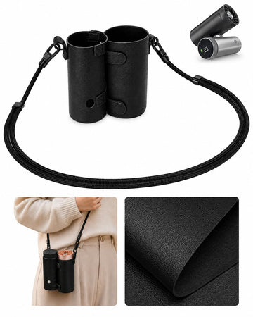 Tiga PU Leather Protective Sleeve and Strap for Shark ChillPill FA02X Series – Custom Fit, Portable Carrying Solution with Adjustable Shoulder Strap