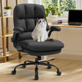 Comfy Office Chair Soft and Double Cushioned Ergonomic Computer Desk Chair, 27.55" x 27.55" x 42.15", Black