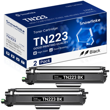 TN223BK TN-223BK Compatible TN223 TN-223 Black Toner Cartridge Replacement for Brother TN-223 TN223BK MFC-L3750CDW MFC-L3770CDW Toner, TN223 2PK