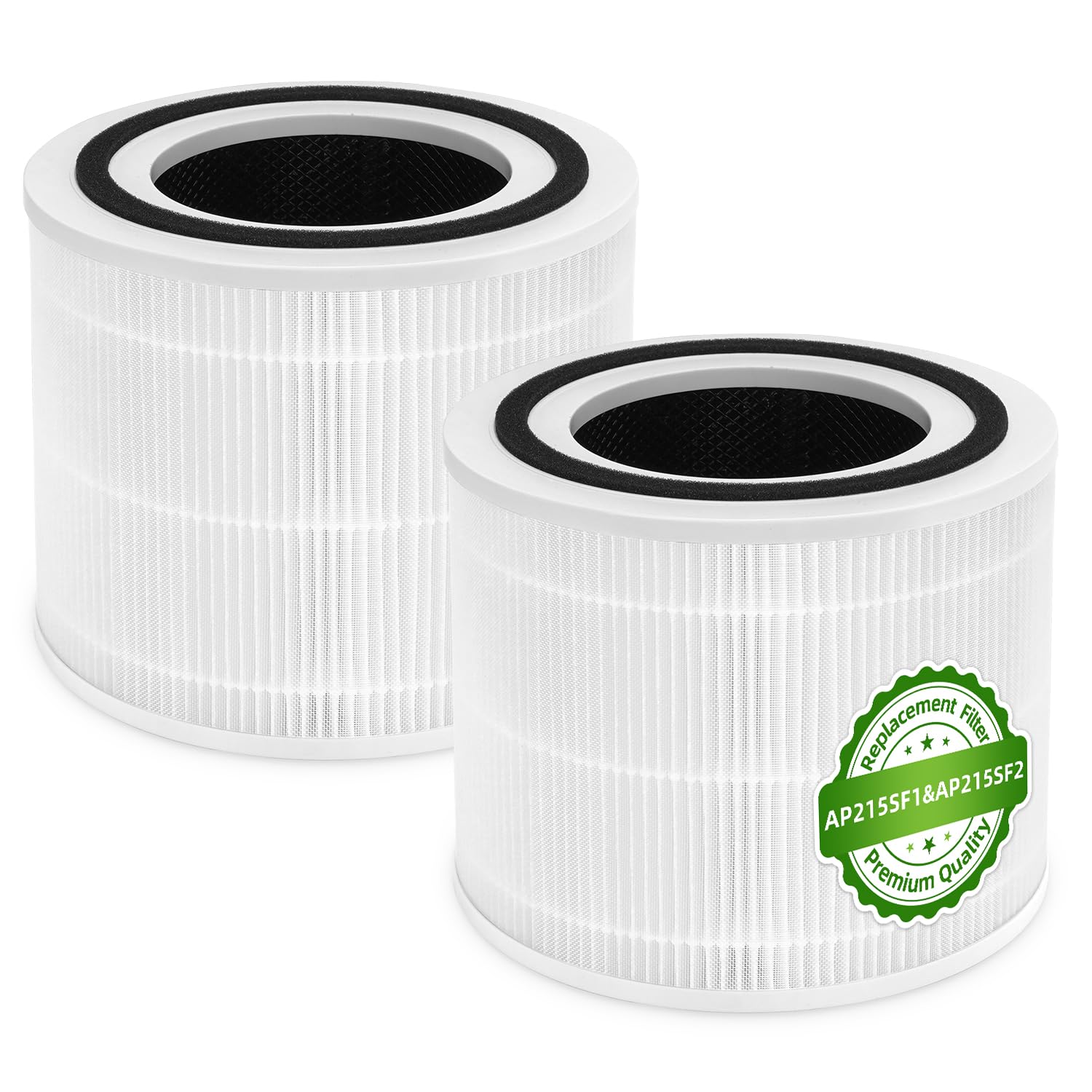 APF-H13 Replacement Filter Compatible with MaxLite AP215SF1 & AP215SF2 Air Purifier, H13 High-Efficiency Activated Carbon and Pre-Filter 2-Pack