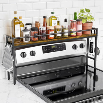Over the Stove Shelf 32'', Stove Top Shelf, Stove Shelf for Back of Stove