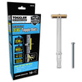 TOGGLER SNAPTOGGLE BA Toggle Anchor with Bolts, Zinc-Plated Steel Channel, Made in US, 3/8" to 3-5/8" Grip Range, For 3/16"-24 UNC Fastener Size (Pack of 10)