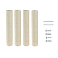 SHENGOCASE 4-Pack 19.7" L, 3.15" Ø Cat Tree Replacement Post with M8 Screw, Cat Tower Accessories Replacement Pole