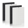 VIEWALL Replacement Filter for Winix 5510, 5520, 5530 Air Cleaner Purifiers | H13 True HEPA, High-Efficiency Activated Carbon Filters, 2 HEPA + 2 Carbon Filter Set Q – 1712-0123-00