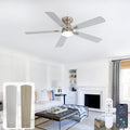 42 Inch Ceiling Fan with Lights,Silver Modern Low Profile Flush Mount Fan, App&Remote Control, Dimmable LED 3 Color Temperatures, Quiet Reversible DC Motor, 6 Speeds Timer for Bedroom LivingRoom Patio