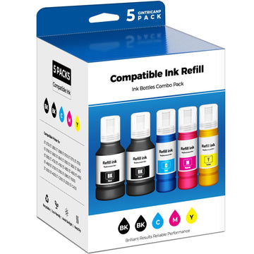 Compatible for EPT502 Ink Refill Bottles ET-3950 ET-15000 ET-4950 ET-2980 ET-4850 Printer Ink Eco Tank ET-2850 ET-3950 ET-2760 ET-3760 ET 3950 ET 2850 ET 4950 ET 15000 ET3950 ET15000 ET2980 ET-3843