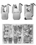 111Pcs Picture Hanging Kit Hooks: 25 40 65 LB Drywall Picture Hangers Claw Hardware - Tool Nail Free No Damage Heavy Duty Wall Hanger for Room Office Mirror Photo Poster Frame Decor