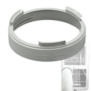 Portable Air Conditioner Exhaust Hose Coupler 5.9 Inch AC Exhaust Hose Window Adapter Round Connector AC Unit Tube Connector for Air Conditioning Accessories (Round)