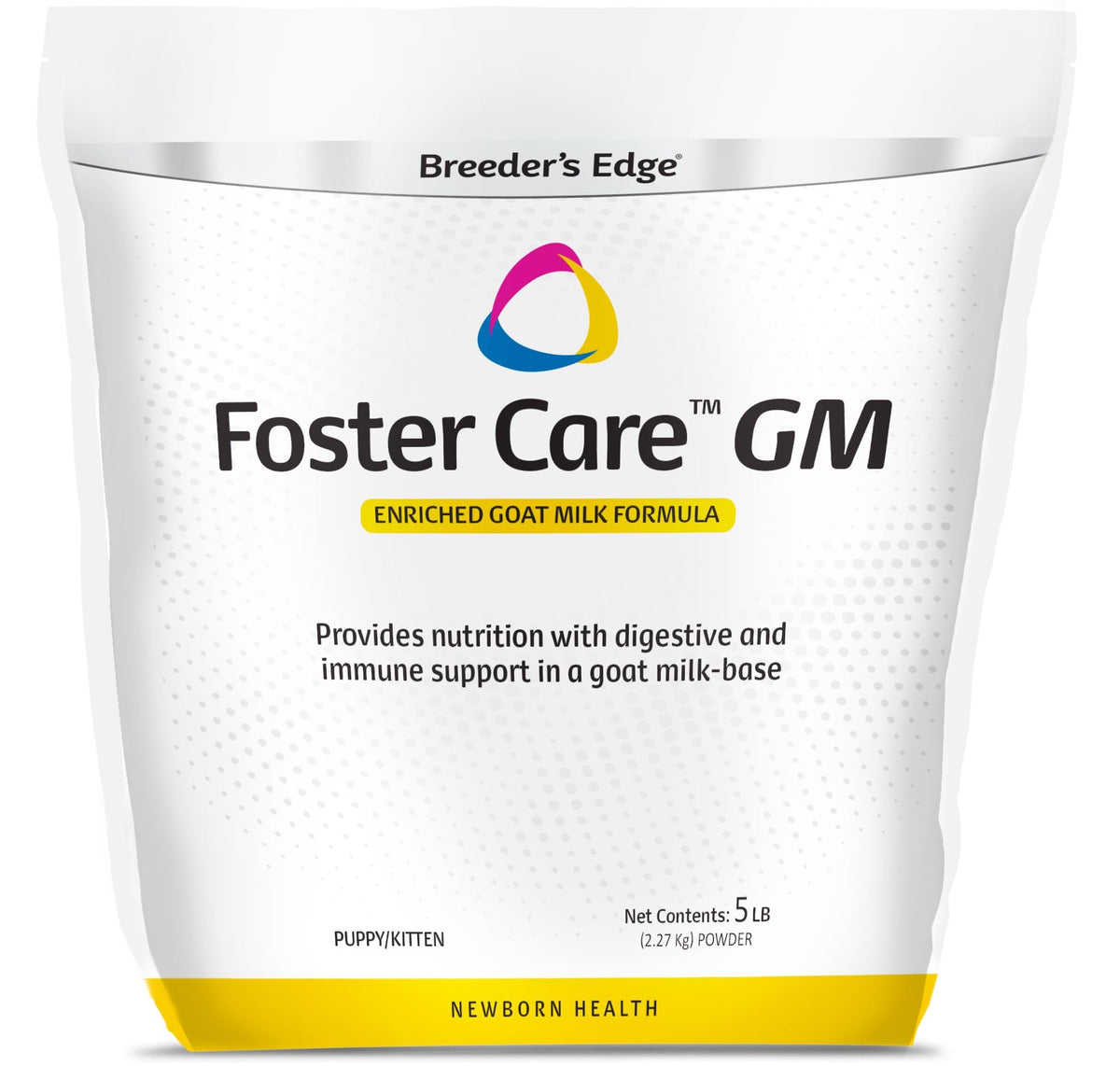 Breeder’s Edge Foster Care GM Enriched Goat Milk Formula for Kittens, Puppies, Cats & Dogs – Easy-to-Digest, Nutritionally Balanced Powdered Milk Replacer, Supports Healthy Growth & Development – 5lb