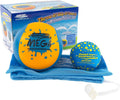 Wave Runner Water Skipping Balls 2 Pack, Soft Foam Pool Balls for Kids & Adults, Bounce Across Water, Floating Beach Toys with Mesh Bag, Summer Pool Toys for Family Vacation, Ages 6+