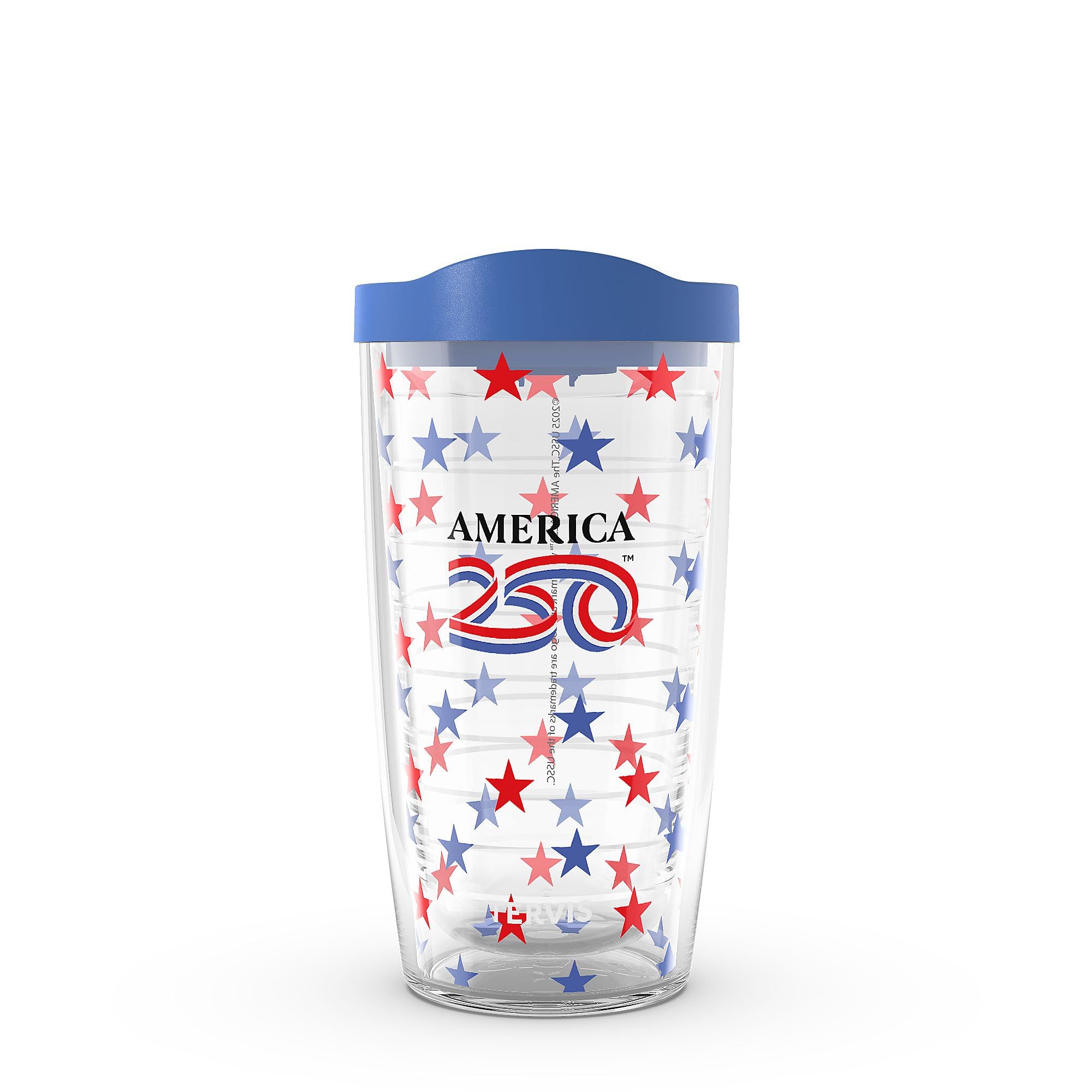 Tervis America250 - Patriotic Star Confetti Made in USA Double Walled Insulated Tumbler Travel Cup Keeps Drinks Cold & Hot