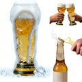 Soccer Beer Glass – 16oz Champion Cup Shaped Drinking Cup for Viewing Parties – Football Novelty Gifts for Soccer Fans